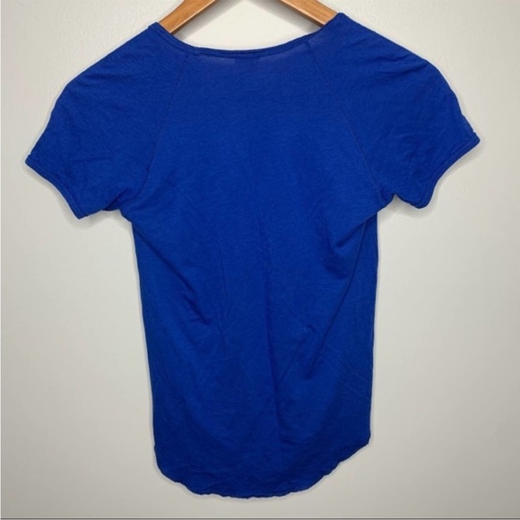 *3/20* Aritzia Wilfred Blue V Neck Top - Picture 4 of 4